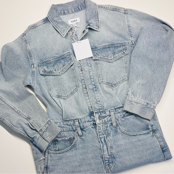 PISTOLA AMIRA MIDI DRESS - RIVIER Sz. Small 4/6 - Picture 3 of 3